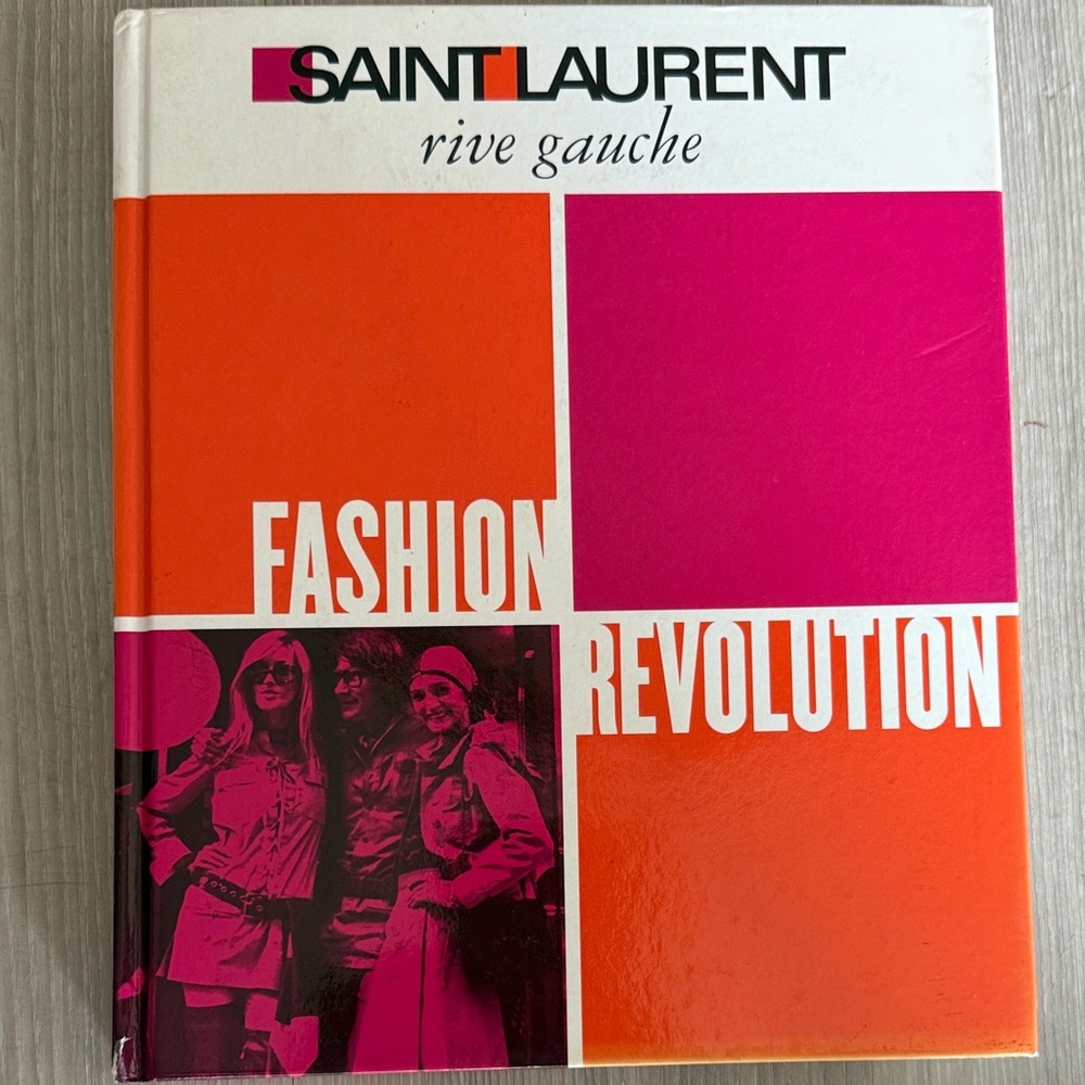 Yves Saint Laurent Orange and Pink Fashion Book